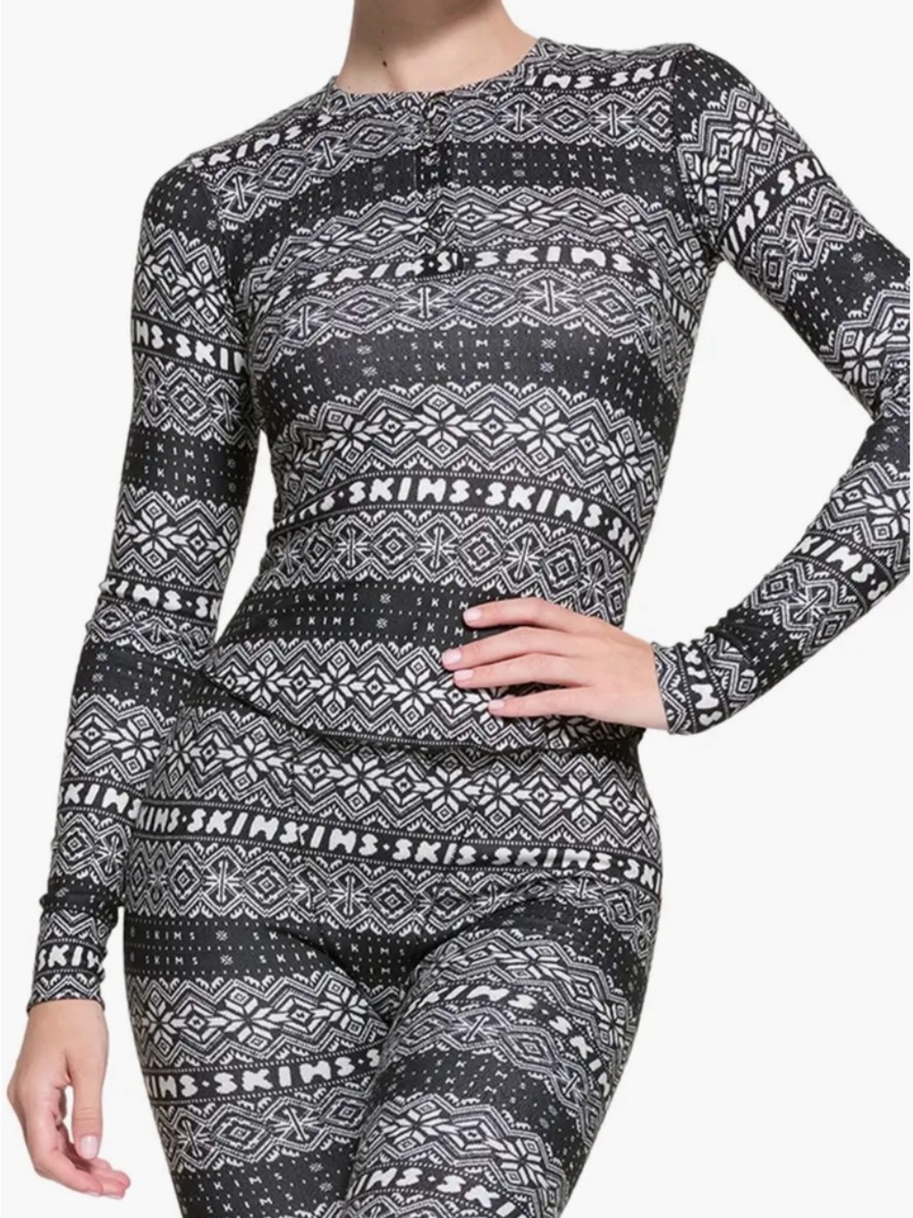 SKIMS plush pointelle helney & legging